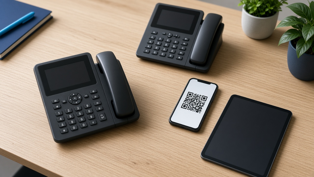 Telefoni SIP da scrivania e smartphone pronti al provisioning